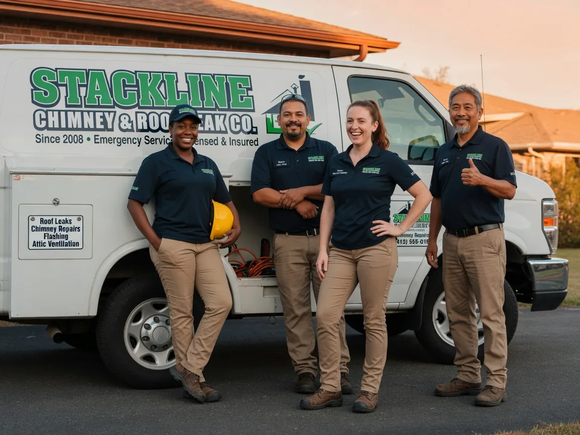 Chimney flashing repair company in Bertram, TX